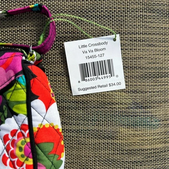 Vera Bradley multicolored crossbody bag with adjustable strap - Picture 3 of 5